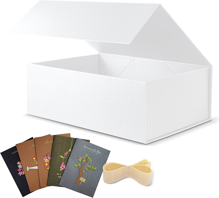 Amazon.com: BOXHOME 5 Pack Large Gift Box, White, 13x10x5 inch Amazon.com: BOXHOME 5 Pack Large Gift Box, White, 13x10x5 inch